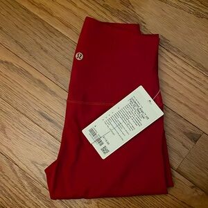 align pant 25” 2023 lunar new year gold logo dark red size 4